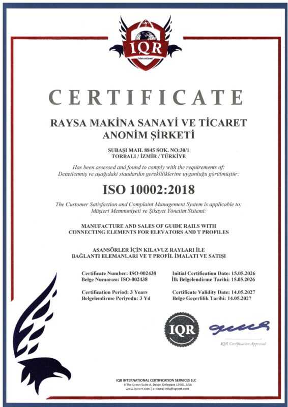 RAYSA MAKINA ISO 10002 page 0001 2